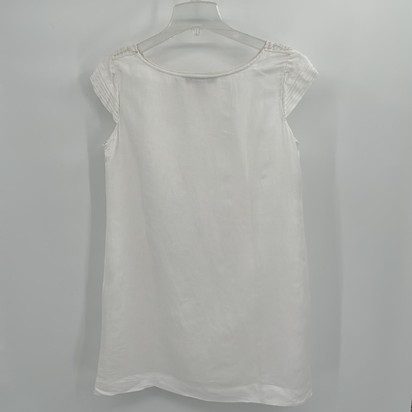Gretchen Scott Designs White Linen Blend Dress Size Medium - Picture 3 of 11